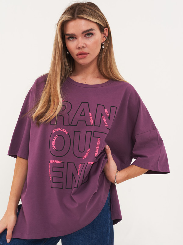 

Футболка женская Little Secret 2230008 бордовая One Size, 2230008