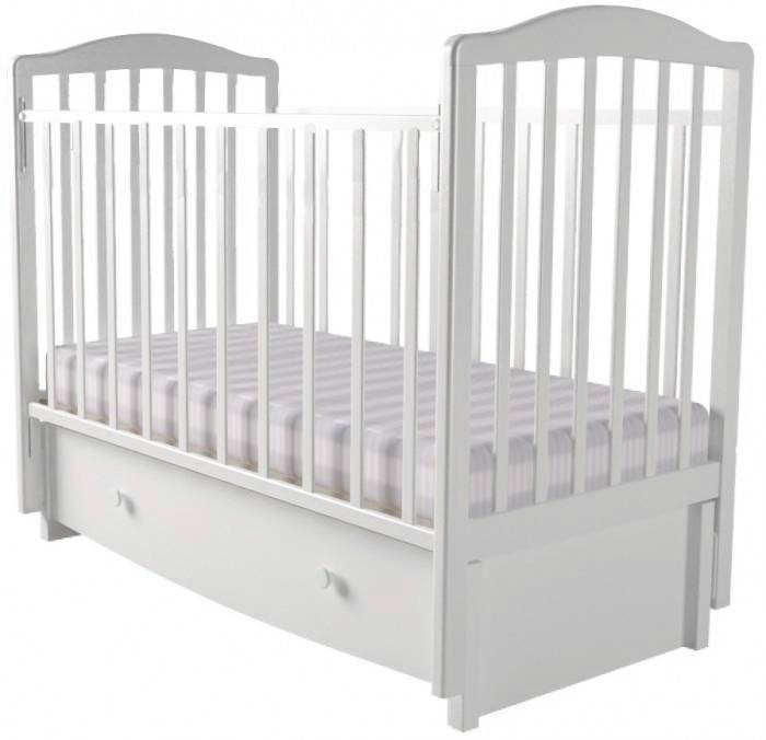 Кроватка для новорожденных Forest kids Malva универсальный маятник 240001-1 цв. белый