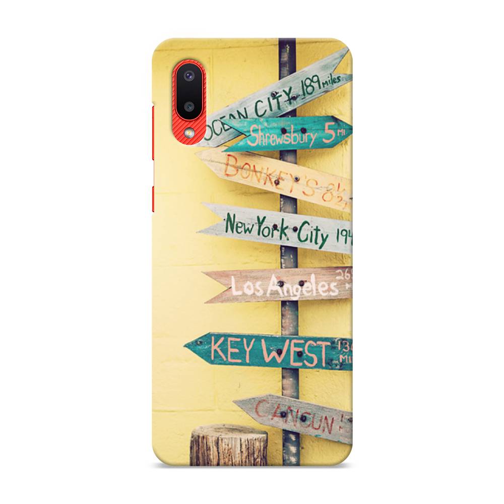 

Пластиковый чехол "Нулевой километр" на Samsung Galaxy A02, 2102520-3
