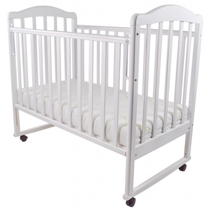 Кроватка для новорожденных Forest kids Malva качалка 130002-1 цв. белый качалка лошадка pituso мягконабивная белый с черными пятнами
