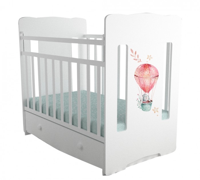 

Кроватка для новорожденных Forest kids Cute Rabbit цв. белый, Cute Rabbit
