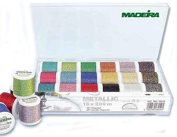 

Набор вышивальных ниток Madeira Metallic Supertwist 18200 м, Разноцветный