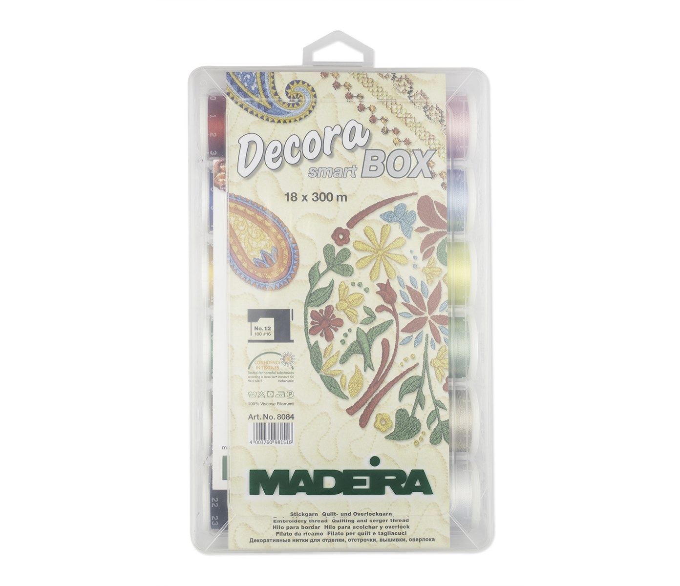 

Набор вышивальных ниток Madeira 18*300м Decora №12, Разноцветный