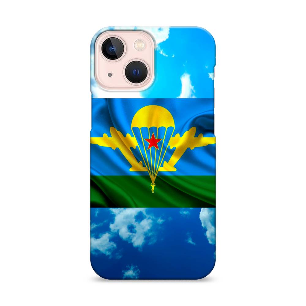 

Пластиковый чехол "ВДВ флаг в небесах" на Apple iPhone 13 mini, 14120-4