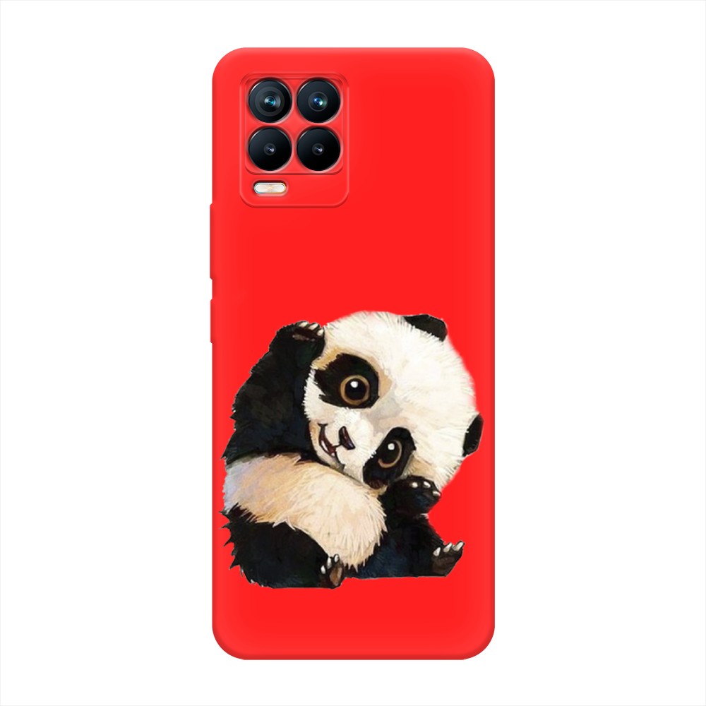 

Матовый силиконовый чехол "Большеглазая панда" на Realme 8 Pro, Большеглазая панда