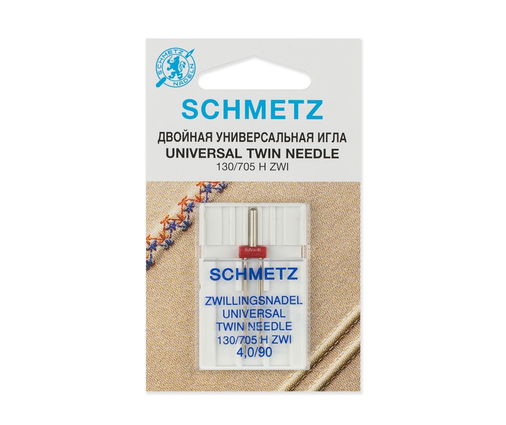 

Иглы Schmetz двойные стандартные № 90/4.0, 1 шт.