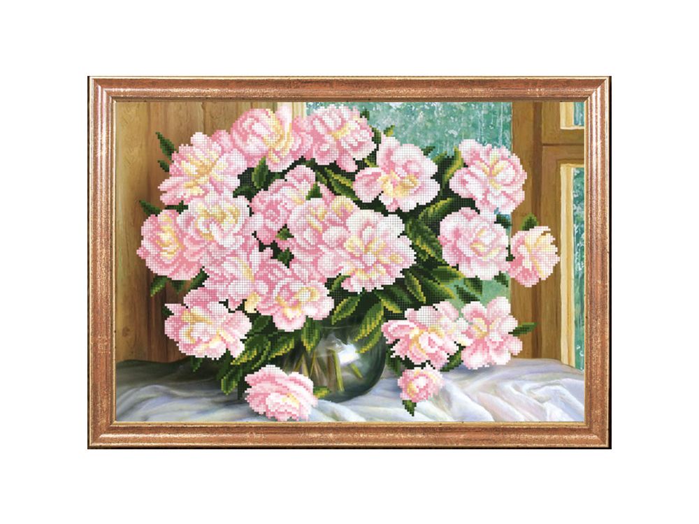 

Рисунок на ткани «Нежные пионы»