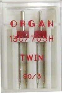 

Иглы Organ двойные стандартные № 90/3.0, 2 шт.