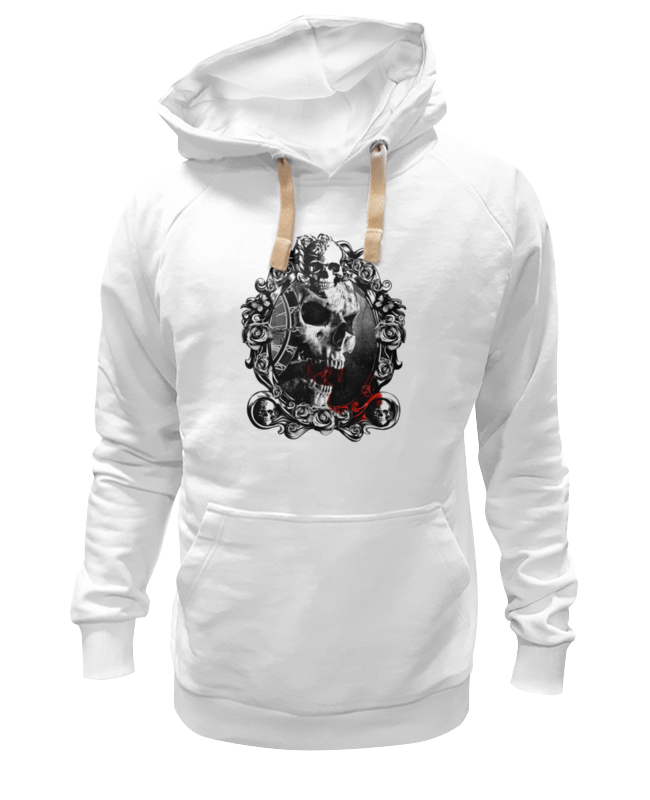 

Худи унисекс Printio Skull - 13 белое L, Белый, Skull - 13