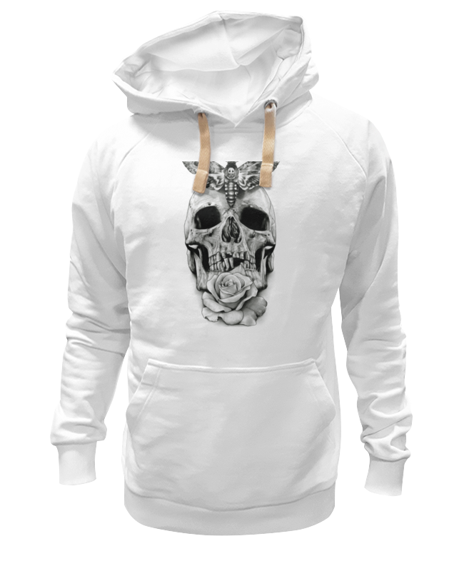 

Худи унисекс Printio Skull - 10 белое L, Белый, Skull - 10