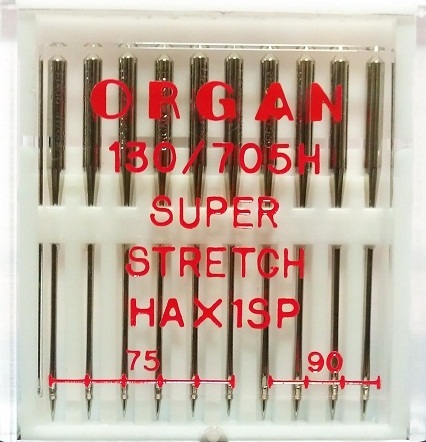 

Иглы Organ суперстрейч № 75(4), 90(6), 10 шт.