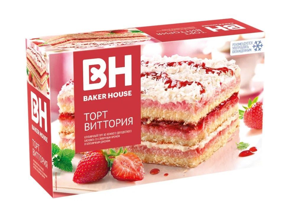

Торт Baker House Виттория, 350 г * 8 шт, ркк