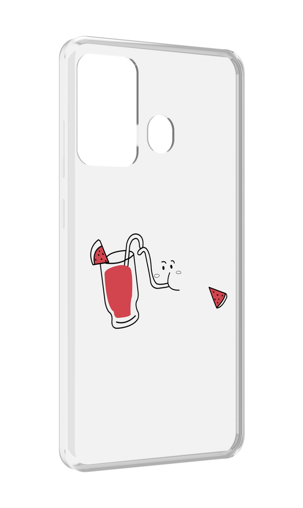 

Чехол MyPads арбузный-напиток для ITEL A27 / ITEL P17, Прозрачный, Tocco