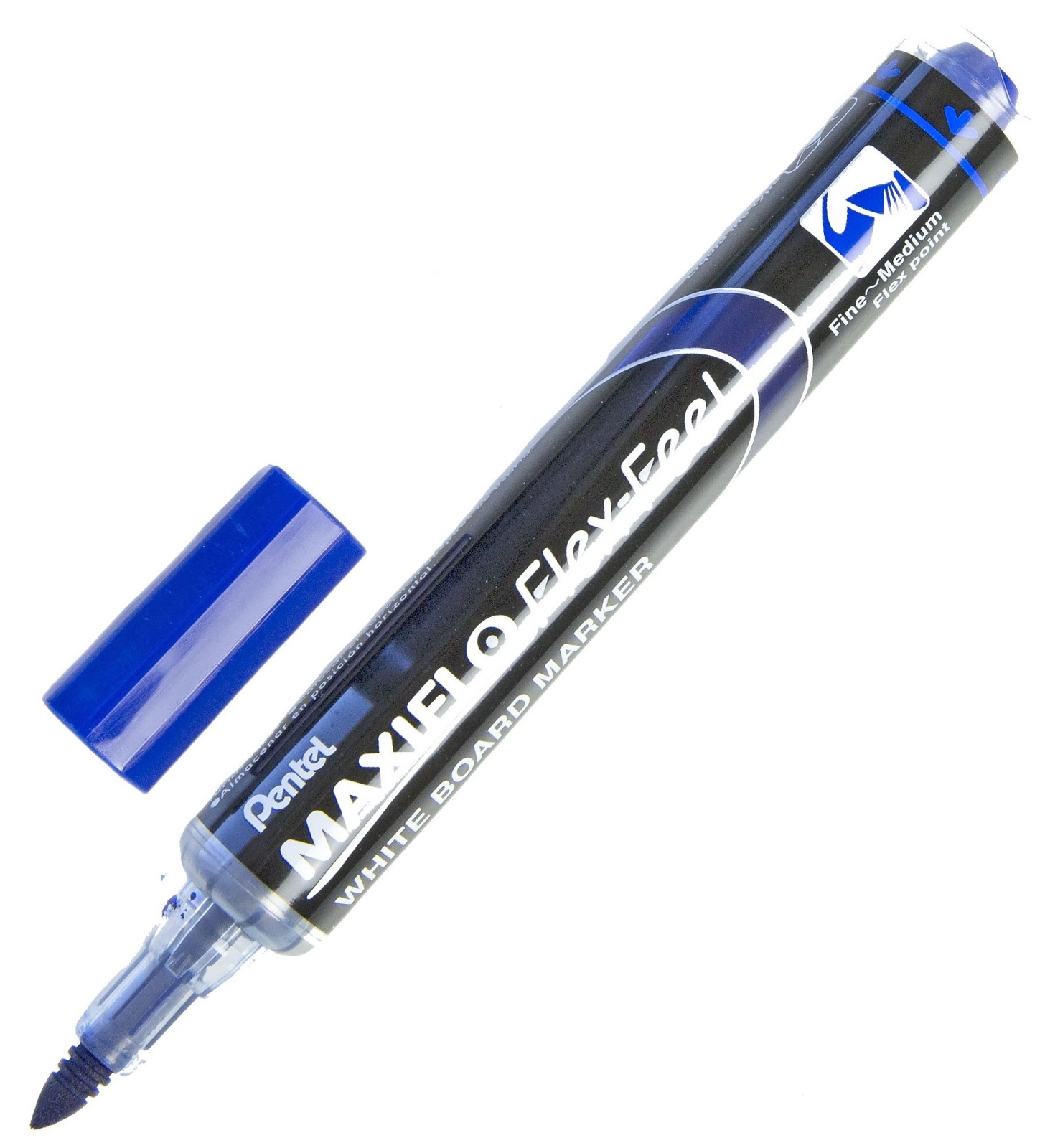

Pentel Maxiflo Flex-Feel гибкий наконечник синий 1-5 мм