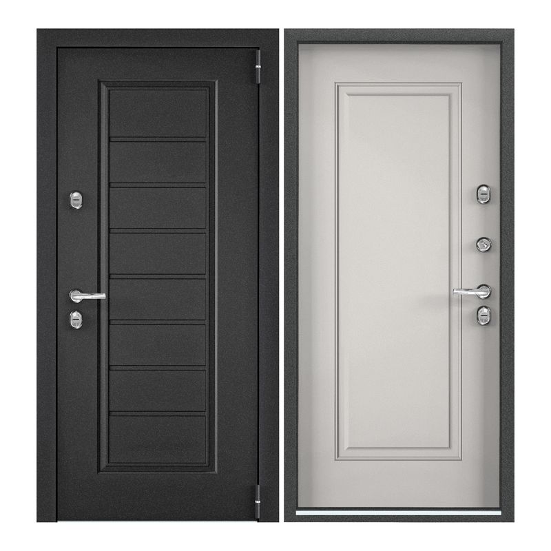 Дверь входная Torex для дома Village advanced 880х2050 правый, терморазрыв, серый/белый