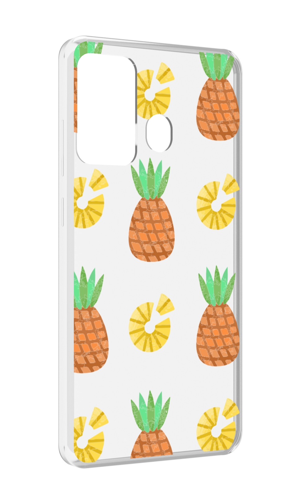 

Чехол MyPads ананасики для ITEL A27 / ITEL P17, Прозрачный, Tocco