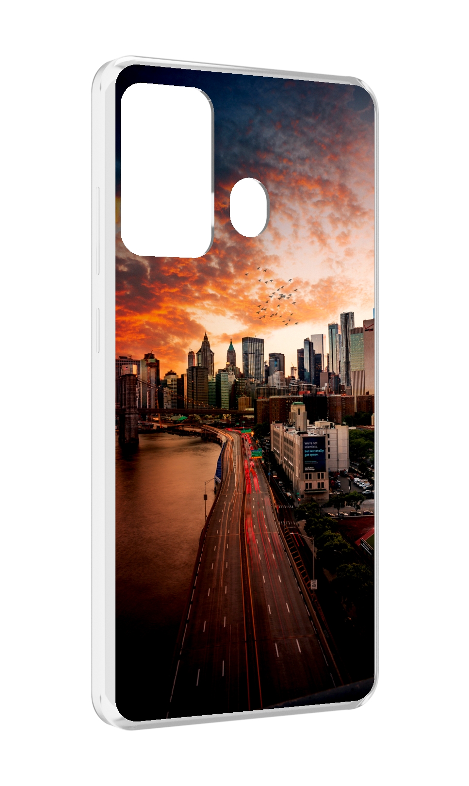 

Чехол MyPads американский город фото для ITEL A27 / ITEL P17, Прозрачный, Tocco