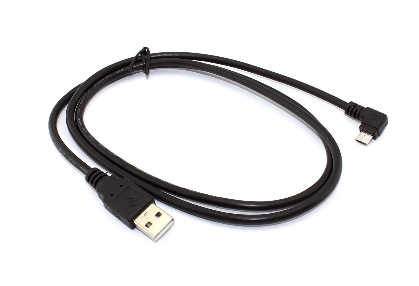 Кабель micro USB-USB OEM USB Type A на Micro USB угол влево 1 м 1 м