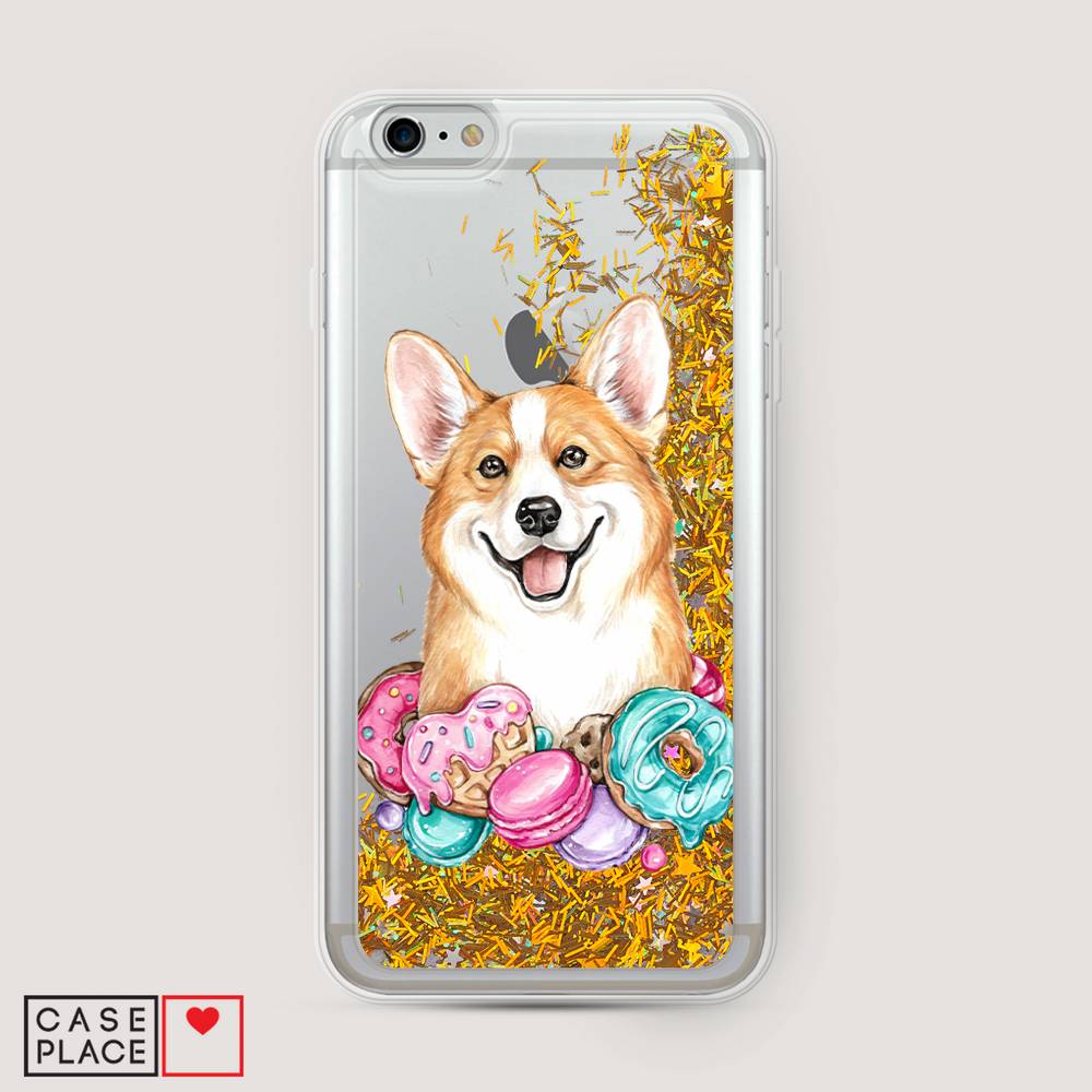 

Чехол Awog на Apple iPhone 6 Plus / Айфон 6 Plus "Корги и сладости", 10590-1