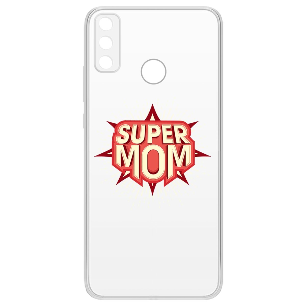 

Чехол-накладка Krutoff Clear Case Супер Мама для Huawei Y8s, Прозрачный