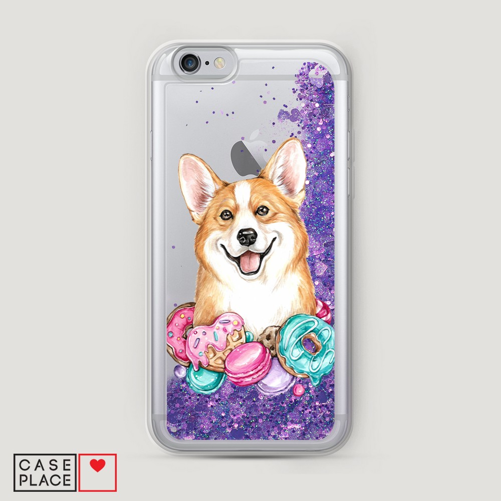 

Чехол Awog на Apple iPhone 6 / Айфон 6 "Корги и сладости", Разноцветный, 10492-1