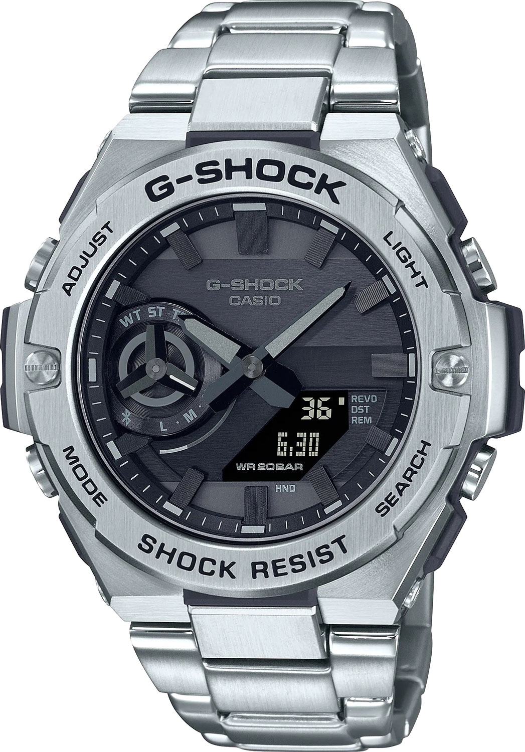 

Наручные часы унисекс Casio GST-B500D-1A1 серебристые, GST-B500D-1A1