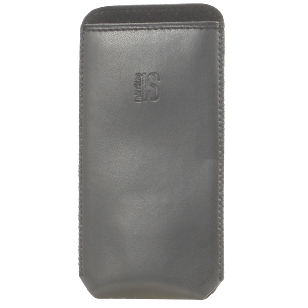 фото Чехол для смартфона универсальный interstep сумочка pocket р85 и/кожа черный