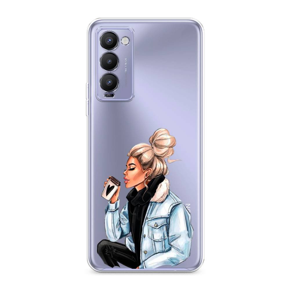 

Чехол Awog на Tecno Camon 18 "Cute girl", Разноцветный, 300650-7