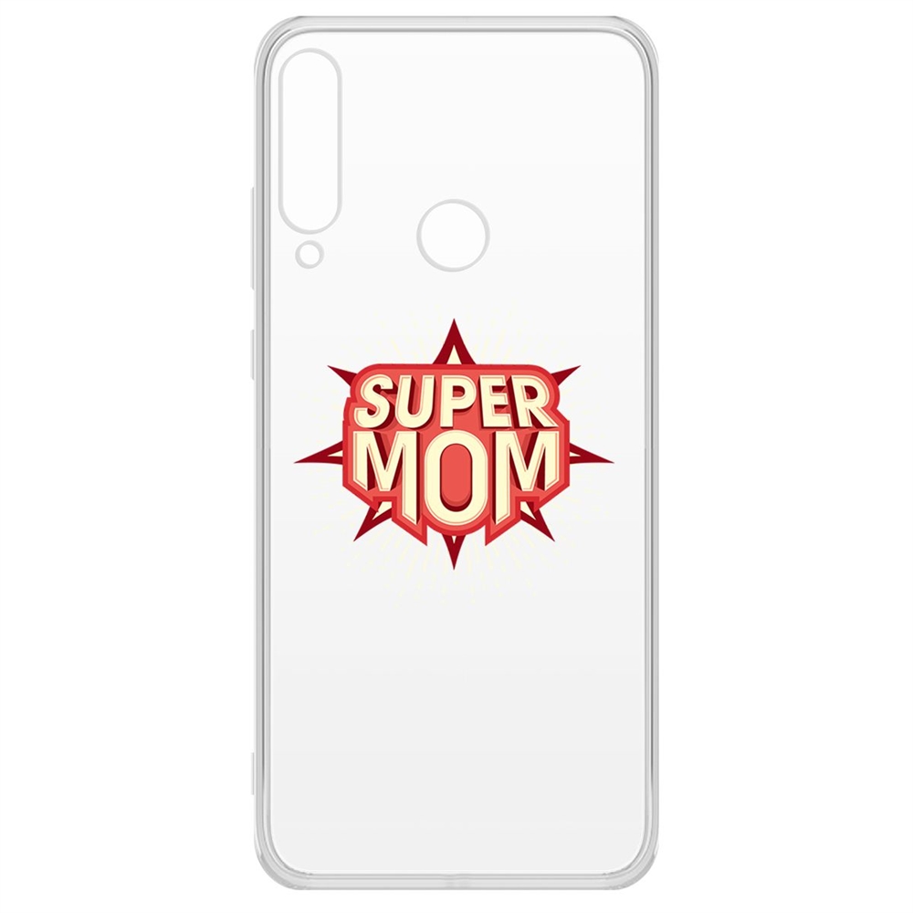 

Чехол-накладка Krutoff Clear Case Супер Мама для Huawei Y6p, Прозрачный