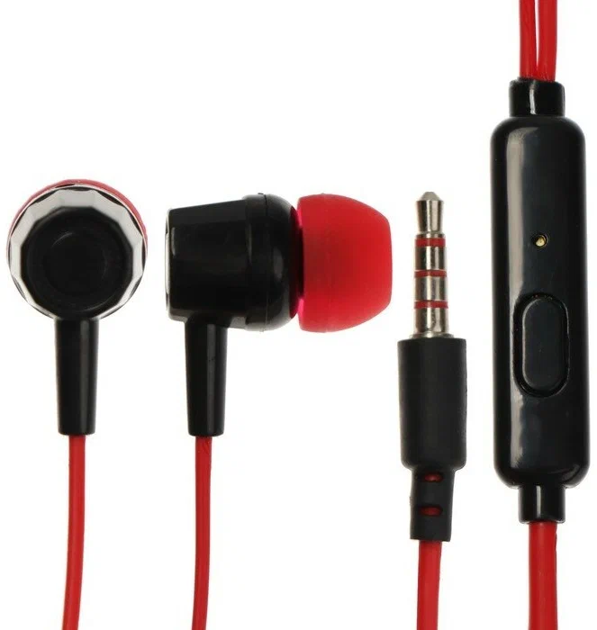 

Проводные наушники Krutoff HF-J69 Red (9844706-2p), HF-J69