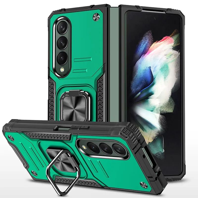 

Противоударный чехол Legion Case для Samsung Galaxy Z Fold 4, Зеленый;черный