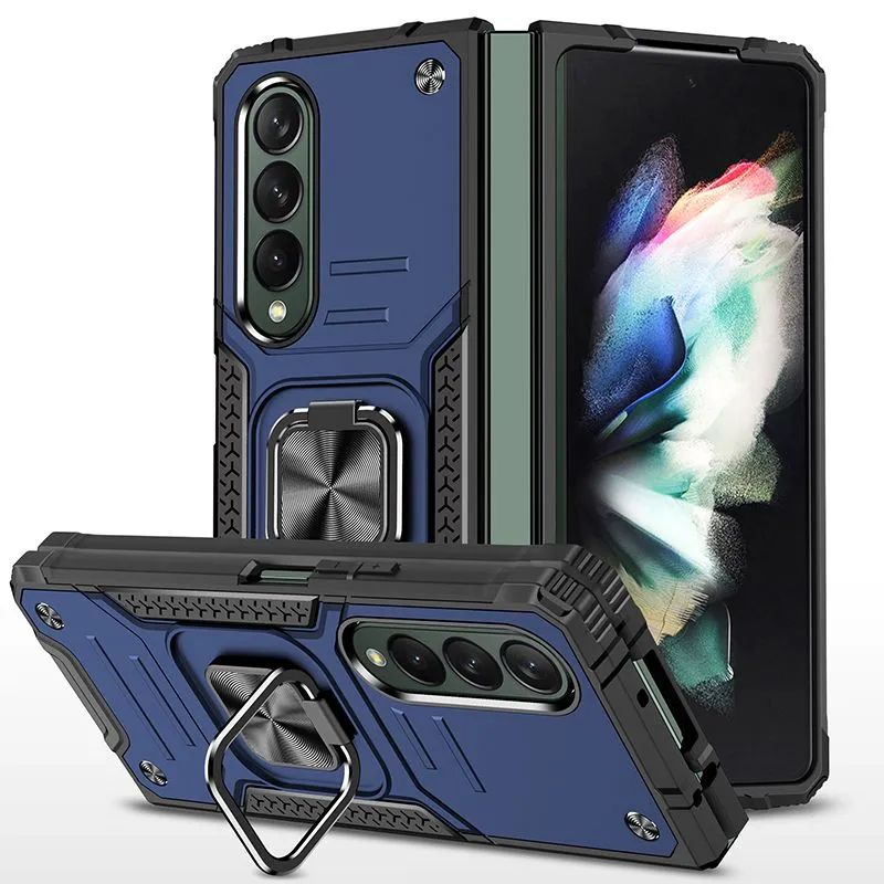 

Противоударный чехол Legion Case для Samsung Galaxy Z Fold 4, Синий;черный