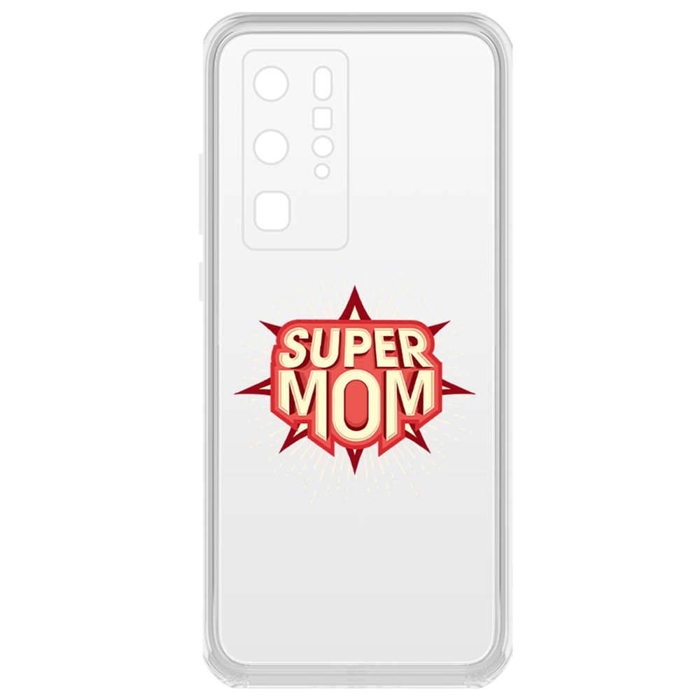 

Чехол-накладка Krutoff Clear Case Супер Мама для Huawei P40 Pro