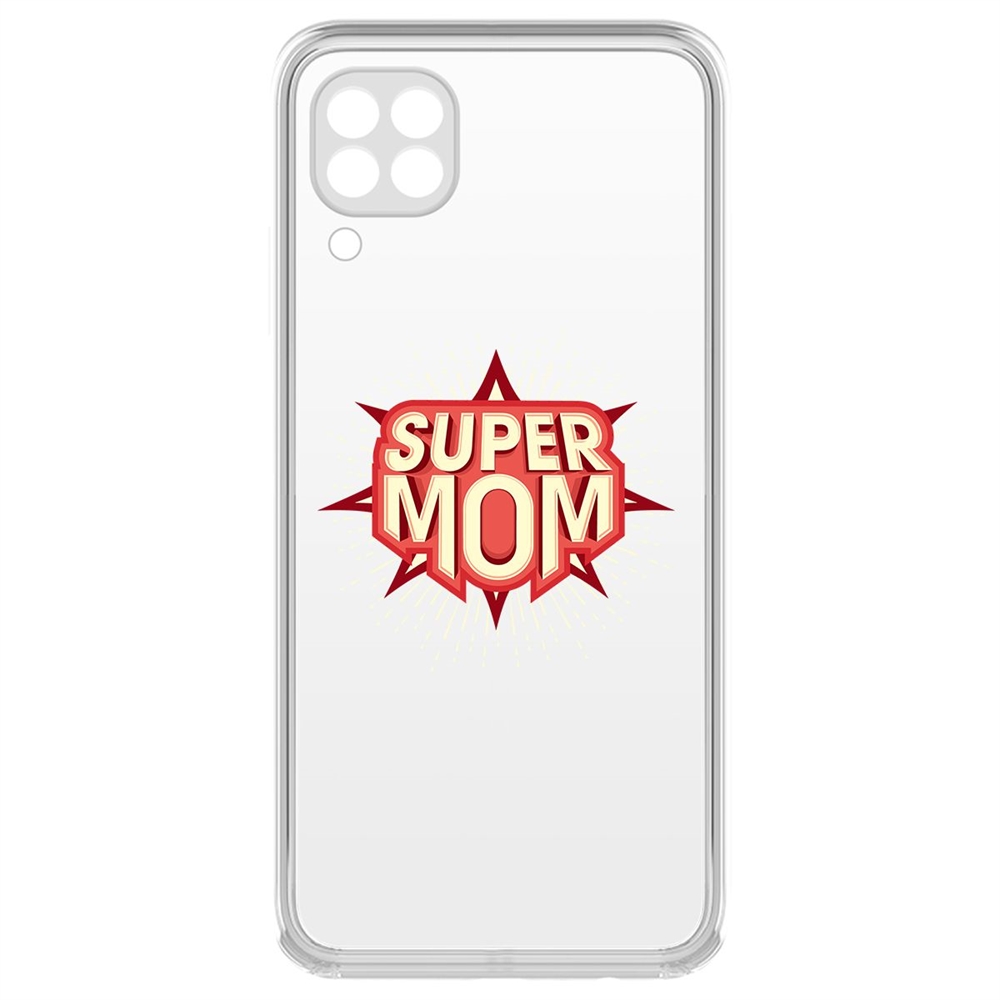 фото Чехол-накладка krutoff clear case супер мама для huawei p40 lite/nova 6 se/nova 7i