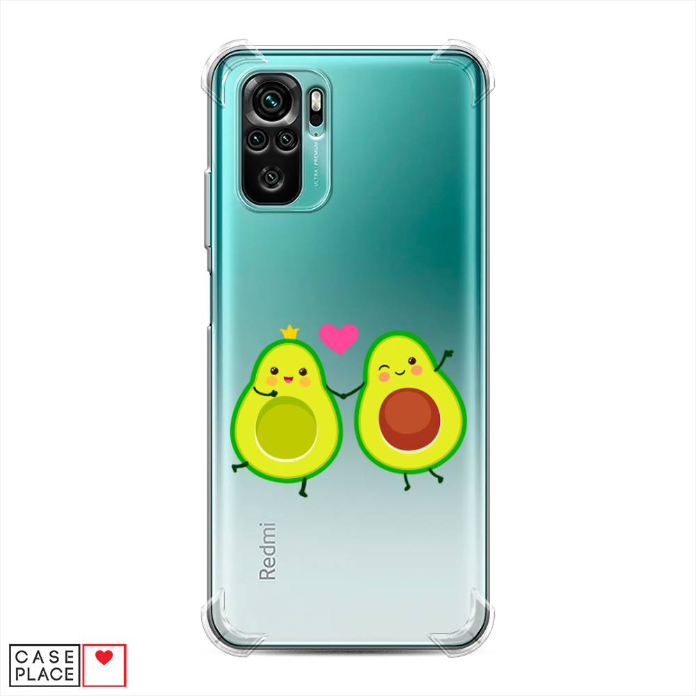 фото Противоударный силиконовый чехол "авокадо любят" на xiaomi redmi note 10s awog