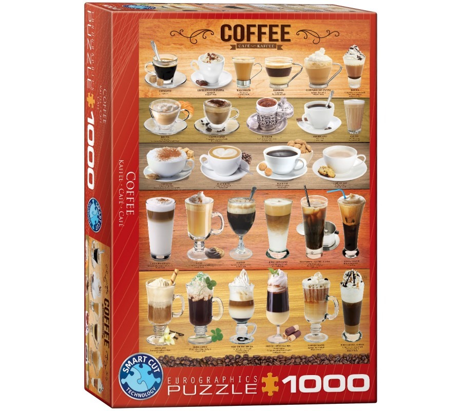 

Пазл Eurographics Кофе 1000 деталей, Кофе