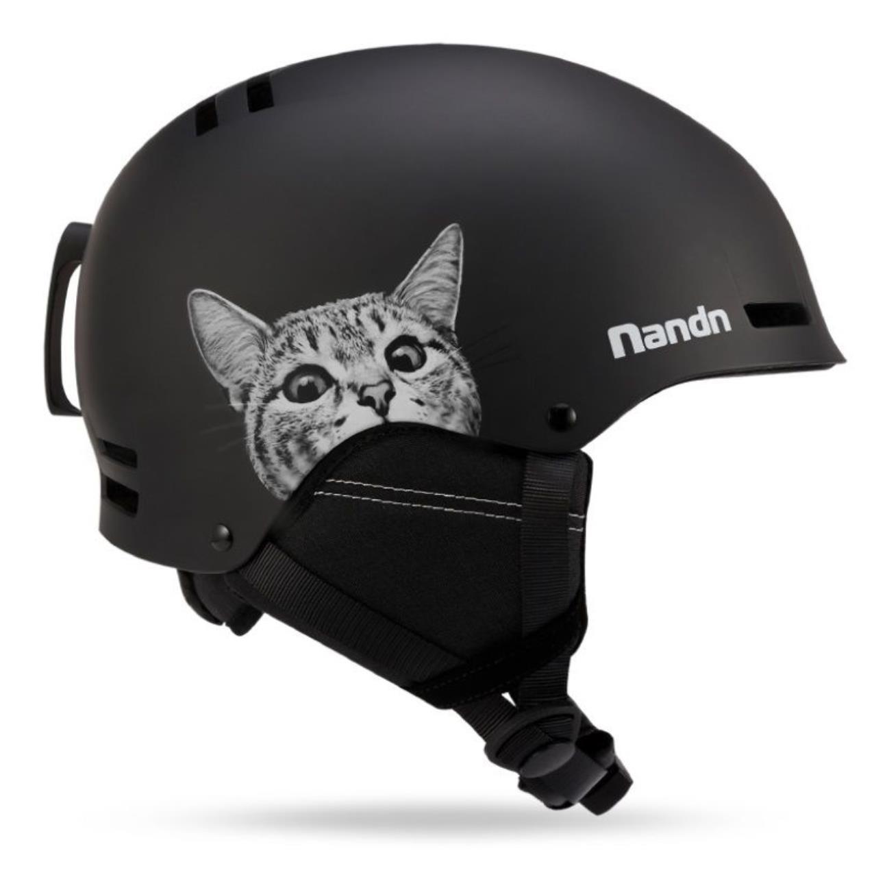Шлем горнолыжный NANDN NT30 BLACK CAT