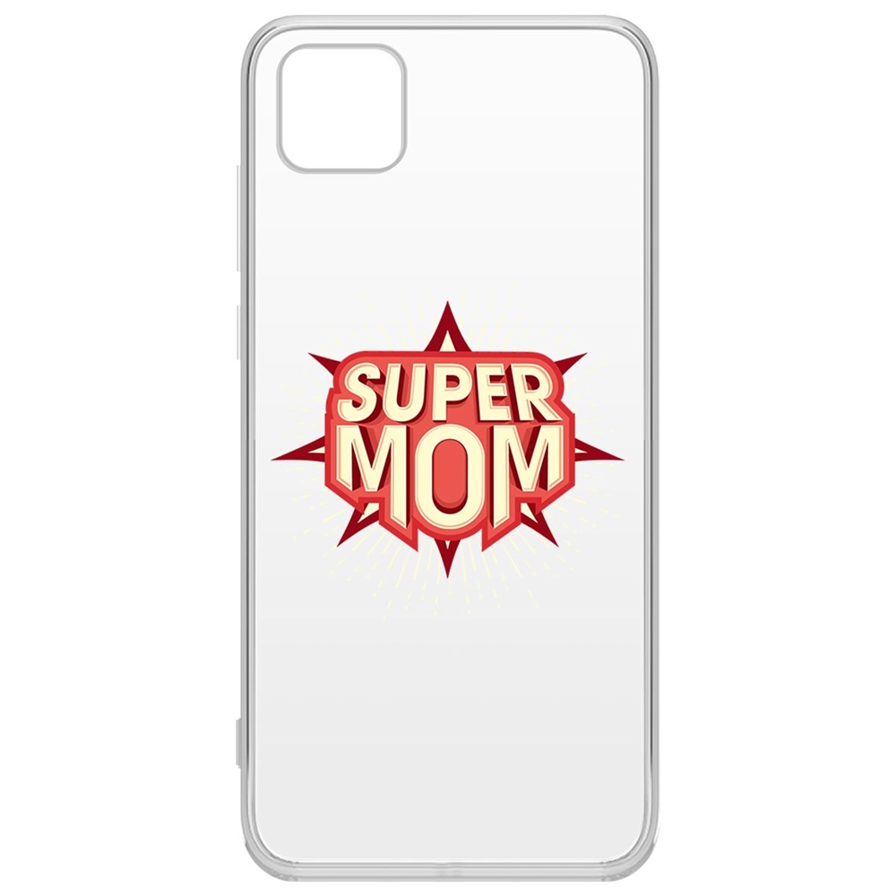 

Чехол-накладка Krutoff Clear Case Супер Мама для Honor 9S/Huawei Y5p