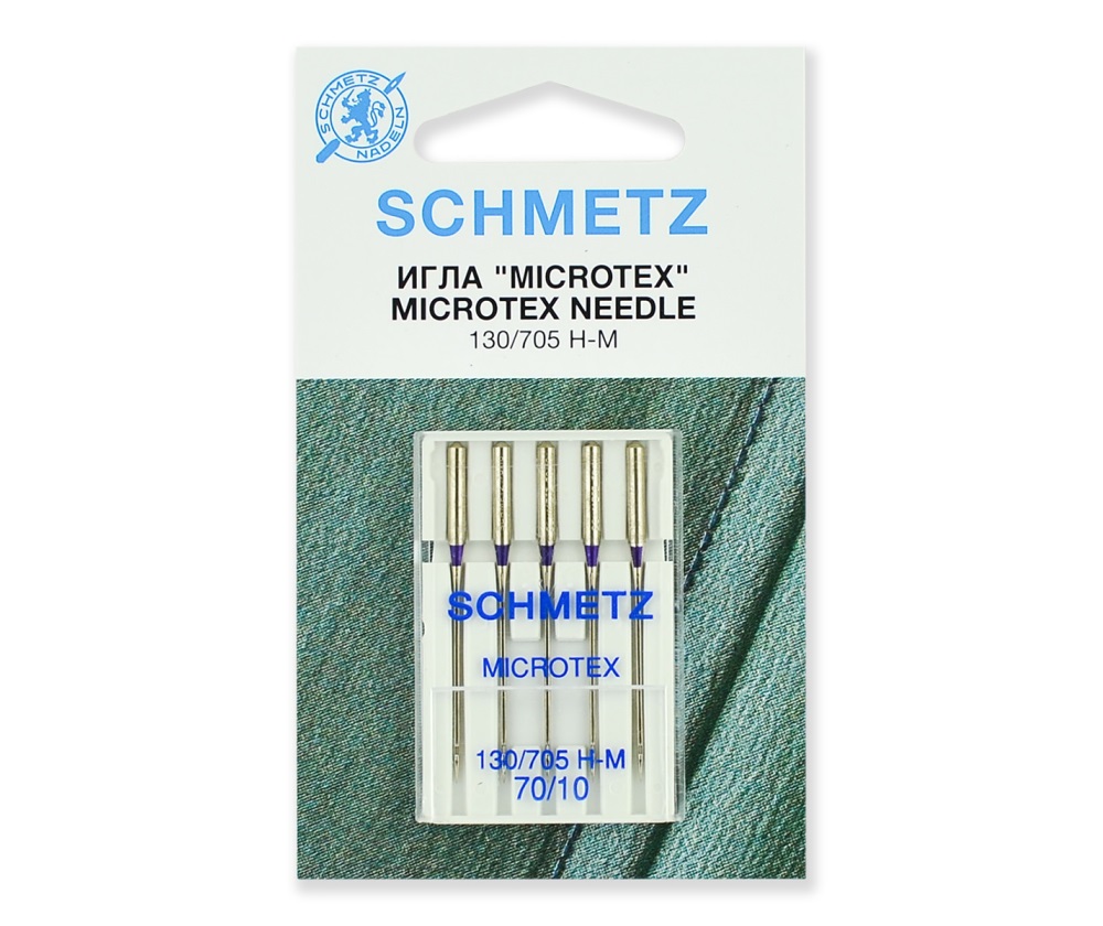 

Иглы Schmetz микротекс № 70, 5 шт.