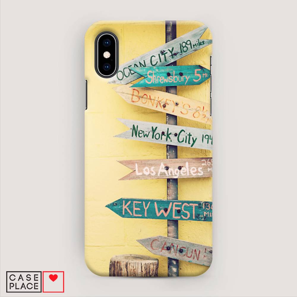 

Пластиковый чехол "Нулевой километр" на Apple iPhone XS (10S), 11820-3