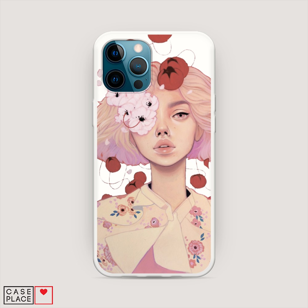 

Матовый силиконовый чехол "Цветочная анархия" на Apple iPhone 12 Pro, 12857-1