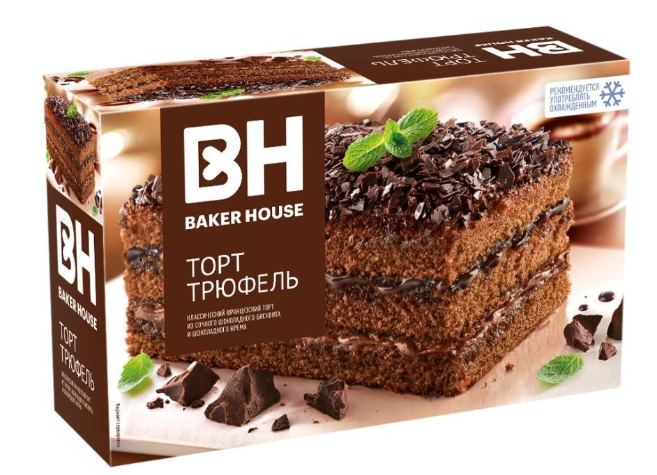 

Торт Baker House Трюфель, 350 г * 8 шт, ркк