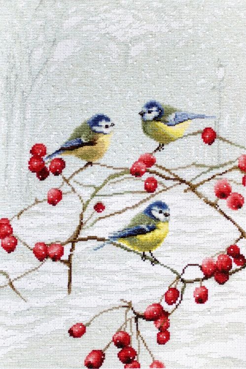 

Набор для вышивания «Blue tits»