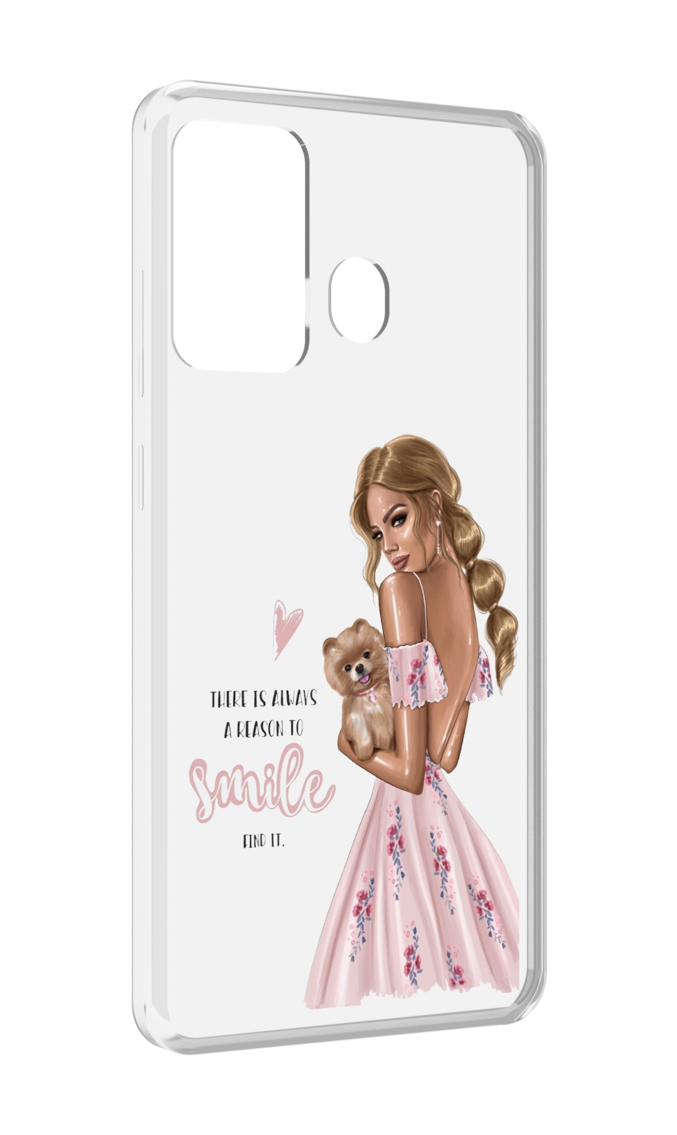 

Чехол MyPads Улыбайся-чаще женский для ITEL A27 / ITEL P17, Прозрачный, Tocco