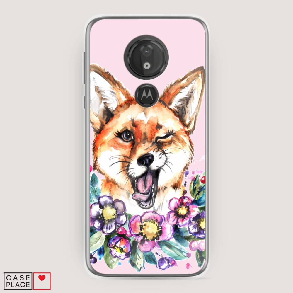 

Чехол Awog на Motorola Moto G7 Power / Моторола Мото G7 Power "Подмигивающая лиса", Разноцветный, 241350-10