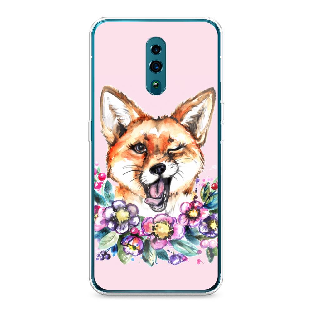 фото Чехол awog "подмигивающая лиса" для oppo reno