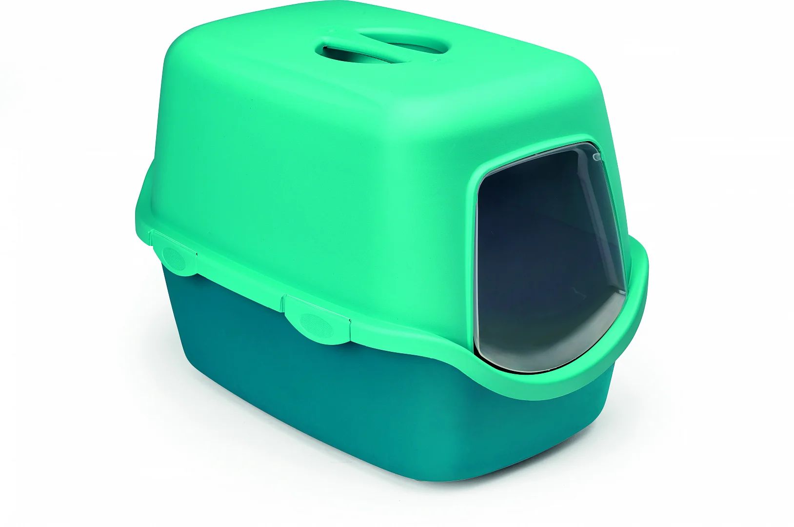 

Туалет для кошек Stefanplast Cathy Trendy Colour, прямоугольный, голубой, 56х40х40 см