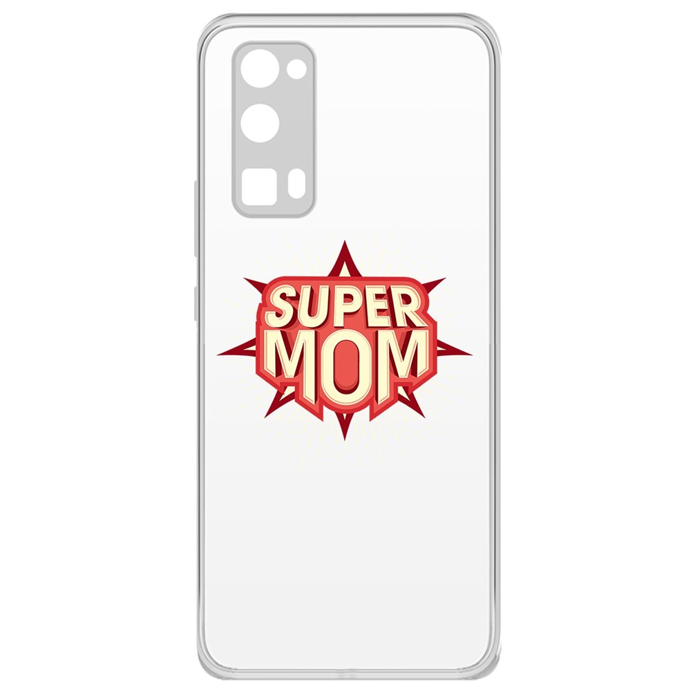 

Чехол-накладка Krutoff Clear Case Супер Мама для Honor 30 Pro+/30 Pro