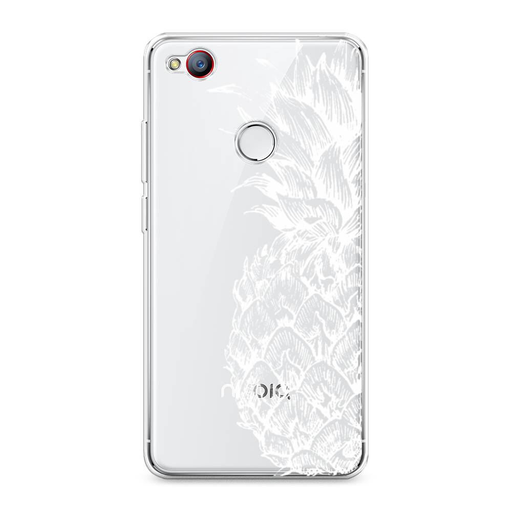 

Чехол Awog на ZTE Nubia Z11 / ЗТЕ Нубиа Z11 "Ананас графика белая", 131750-10