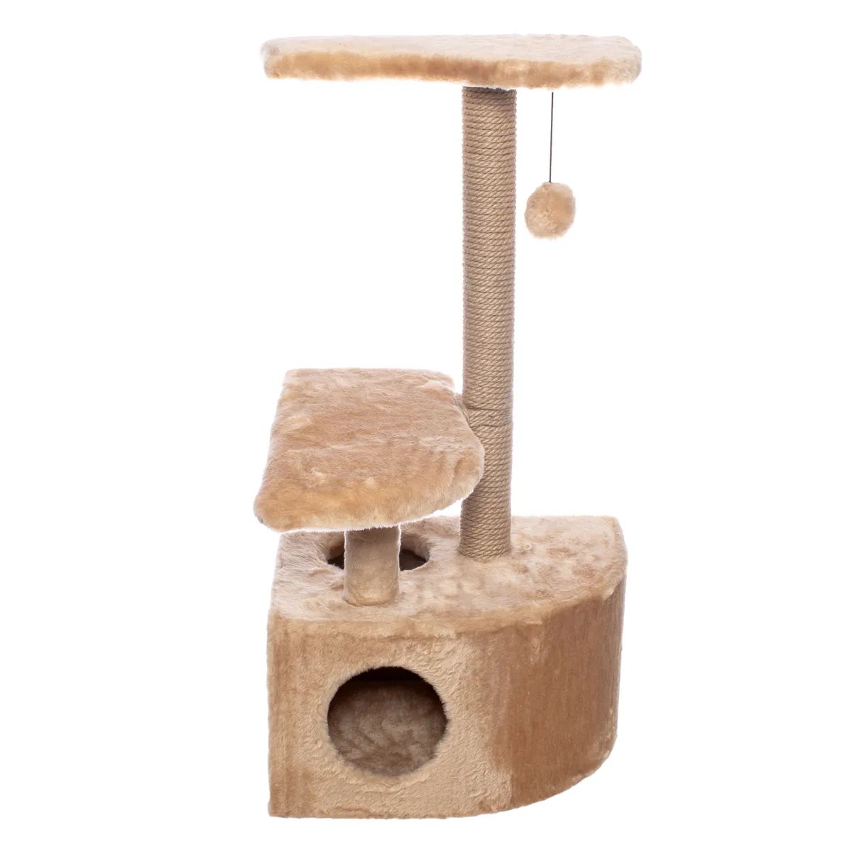 Домик для кошек Yami-Yami Оригинальный, бежевый, 36x54x83см